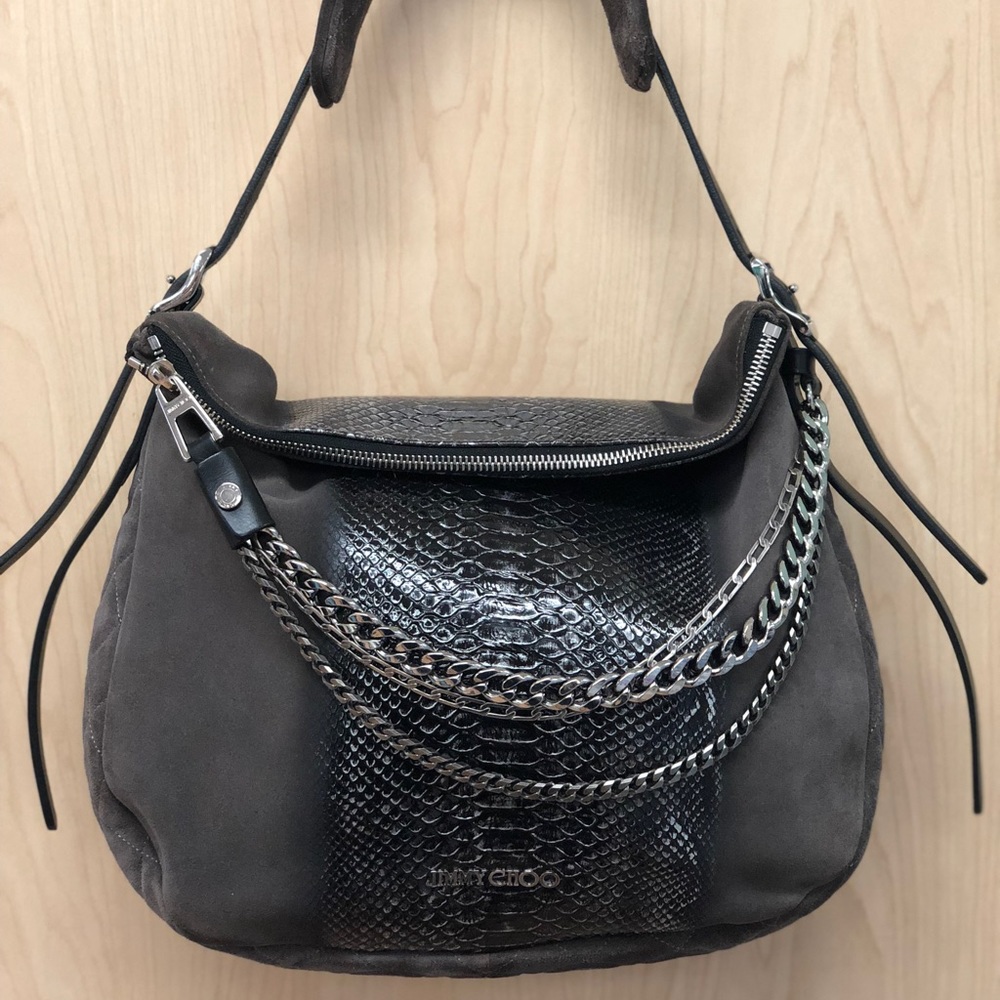 Jimmy Choi Biker Chain Hobo Bag